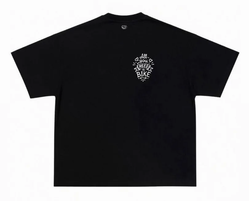 T-shirt “All You Need Is Bike” en Negro — foto 2