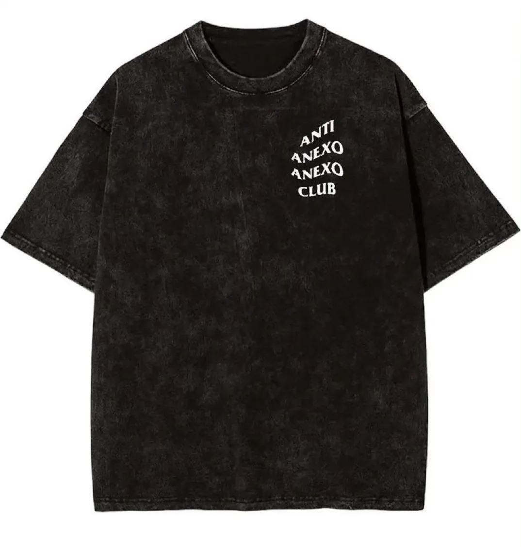 Vintage Washed T-shirt “Anti Anexo” Classic en Deslavado Gris