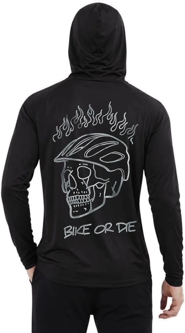 Balaclava Hoodie “Bike or Die” en Negro — foto 2