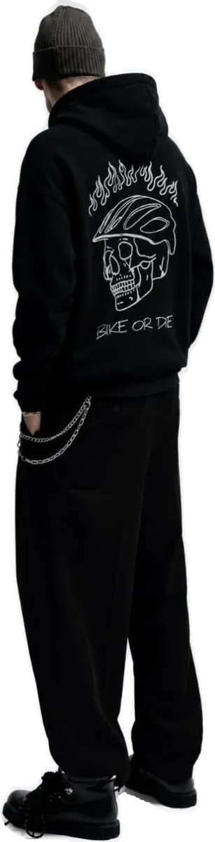 Black Hoodie “Bike or Die” Original en Negro — foto 2