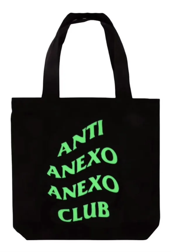 The Canvas Tote Bag “Anti Anexo” en Negro