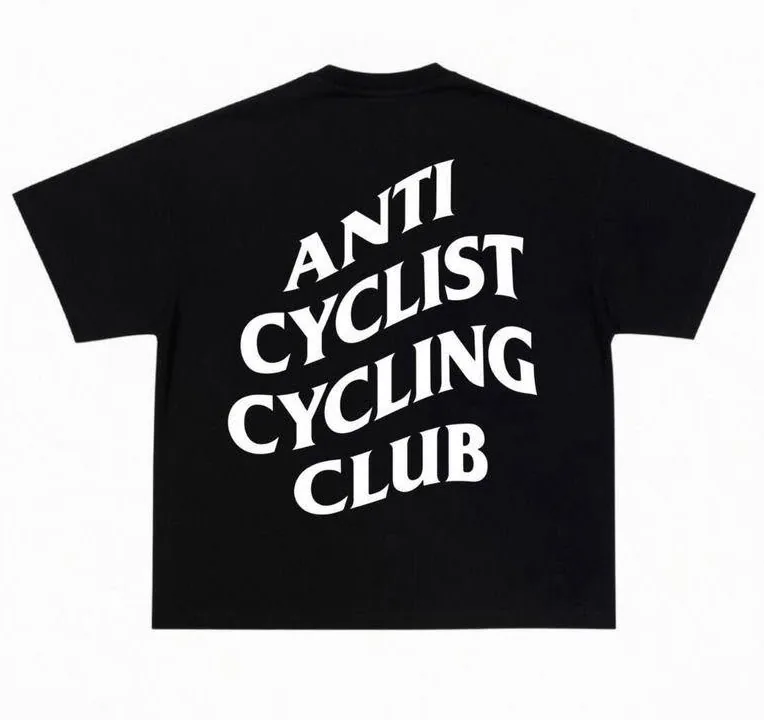 T-shirt “Anti Cyclist Cycling Club” en Negro — foto 2