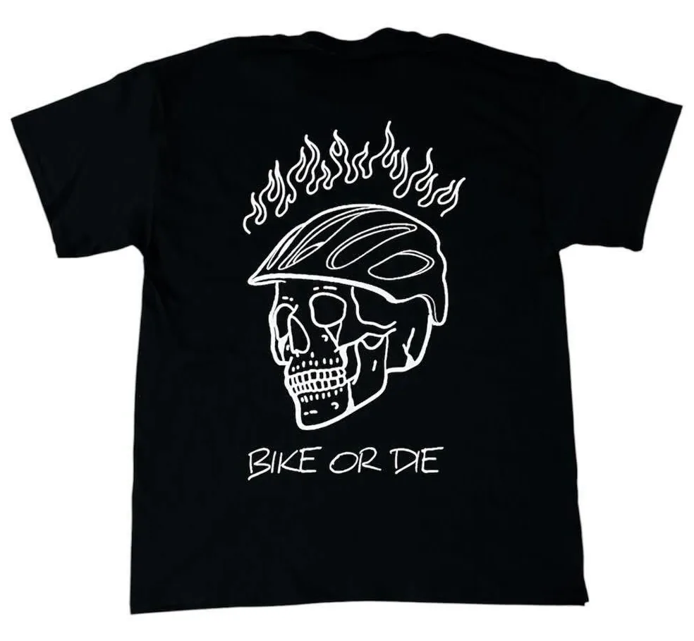 T-shirt “Bike or Die” Original en Negro — foto 2