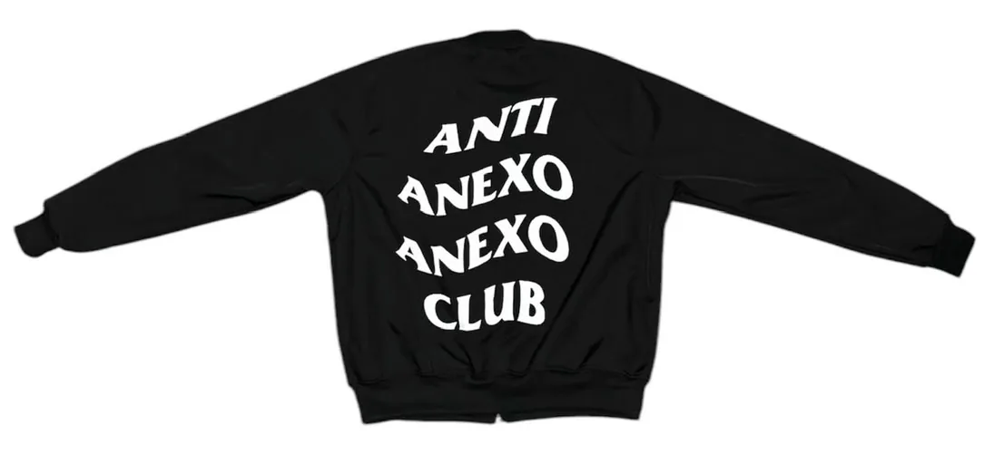 Bomber Jacket “Anti Anexo” Original en Negro — foto 2