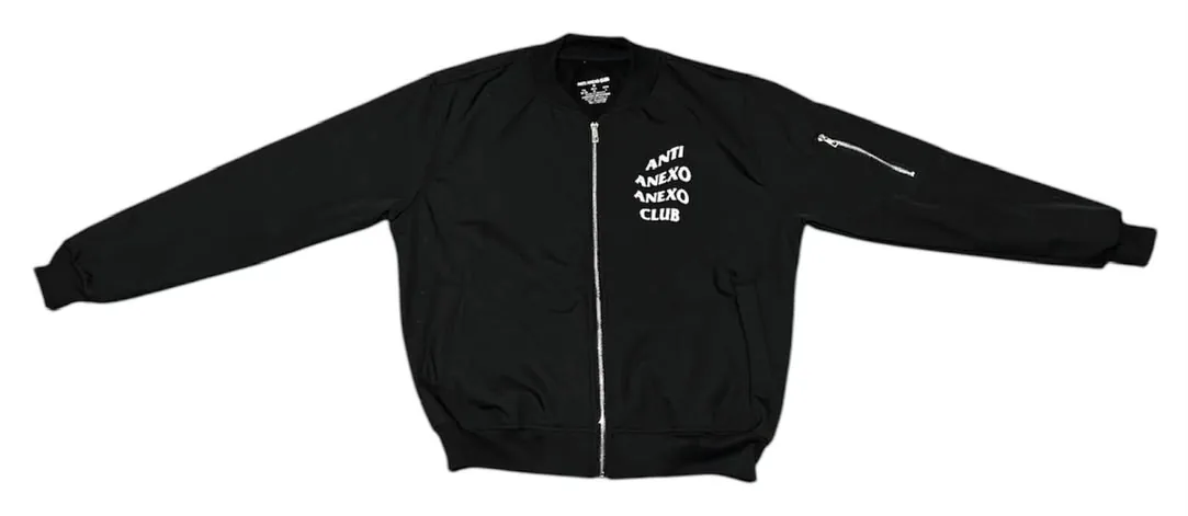 Bomber Jacket “Anti Anexo” Original en Negro